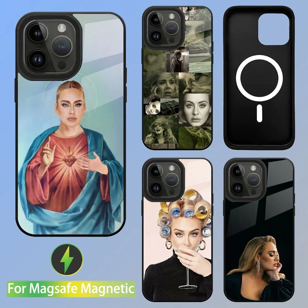 Singer A-Adele Adkins Phone Case For iPhone 15,14,13,12,11,Plus,Pro,Max Mini Magsafe Magnetic Wireless Charging