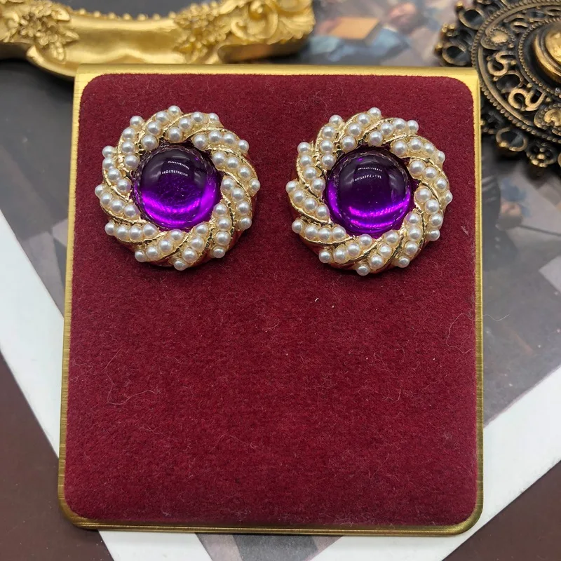 Vintage millet pearl earrings and ear clips