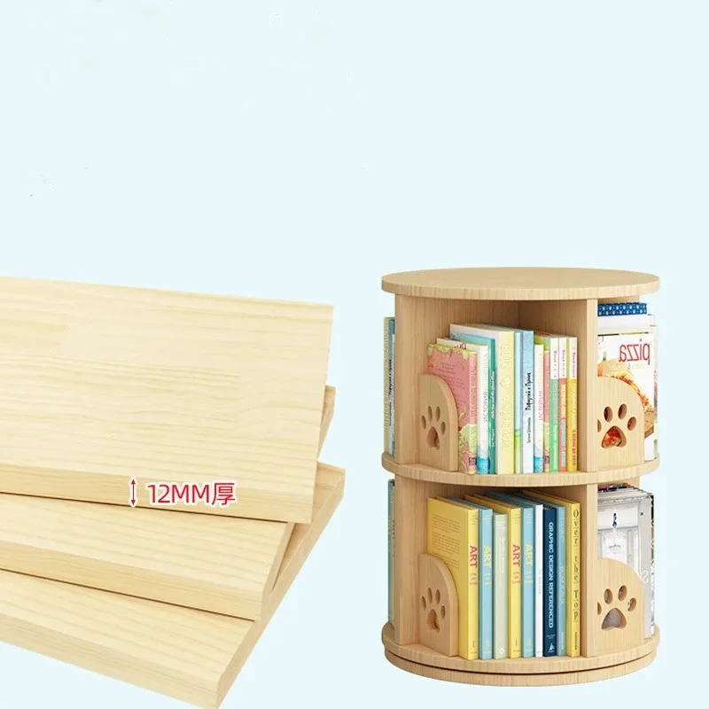 Bibliothèque pour enfants, magasin de livres, meubles de salle, bibliothèque rotative en bois massif, bibliothèque en bois, bibliothèque pour enfants