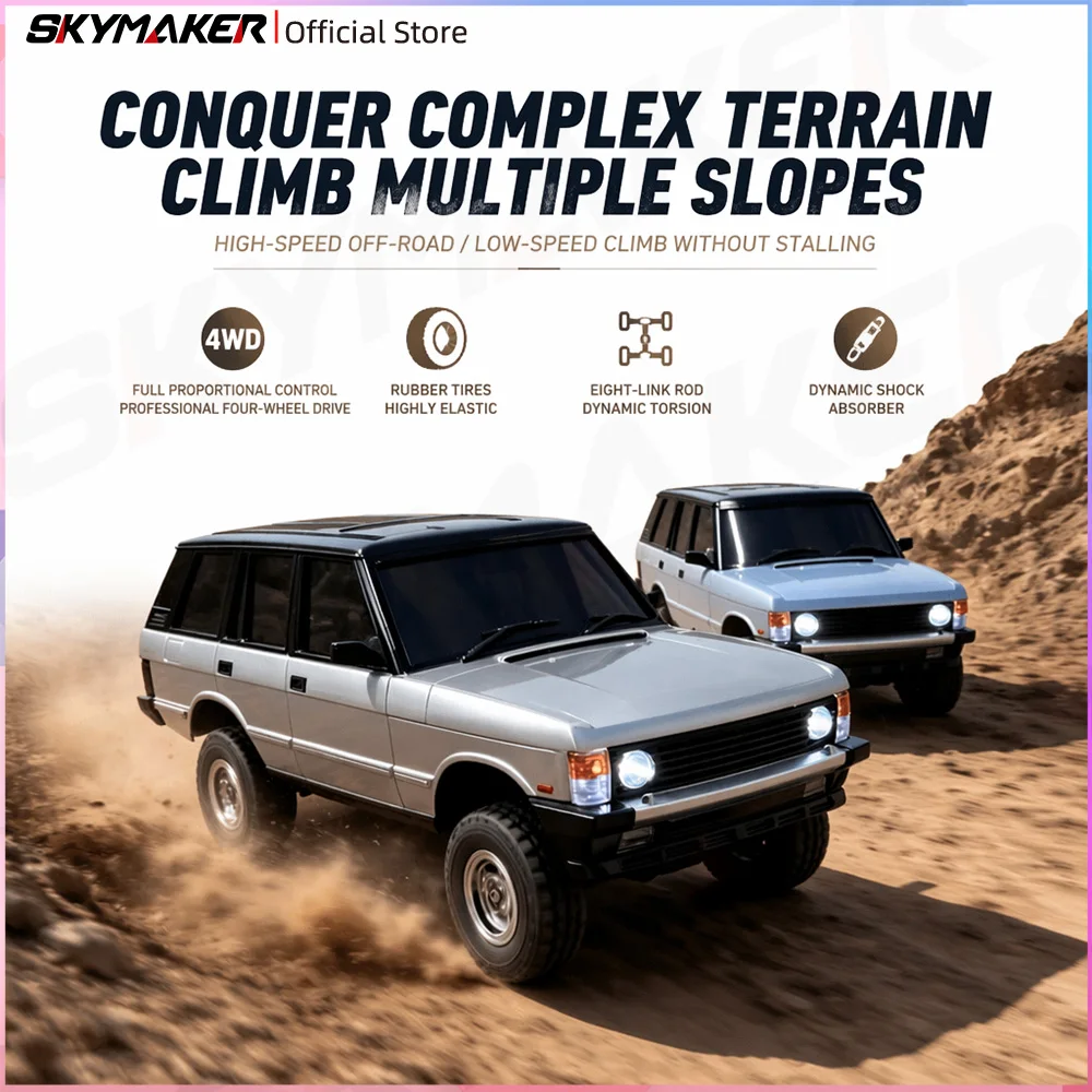 LDRC LD18401 1/18 RC Car 4WD 2.4GHz Full Proportional Off-Road Climbing Vehicle Simulation Model Hobby Gifts Toys for Adults
