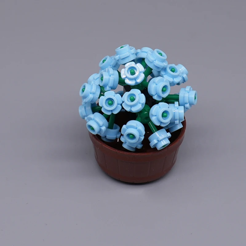 Flower Building Blocks Toys Potted Plant Compatible Classic Brick Assembly Toys Collection Gift Souvenir