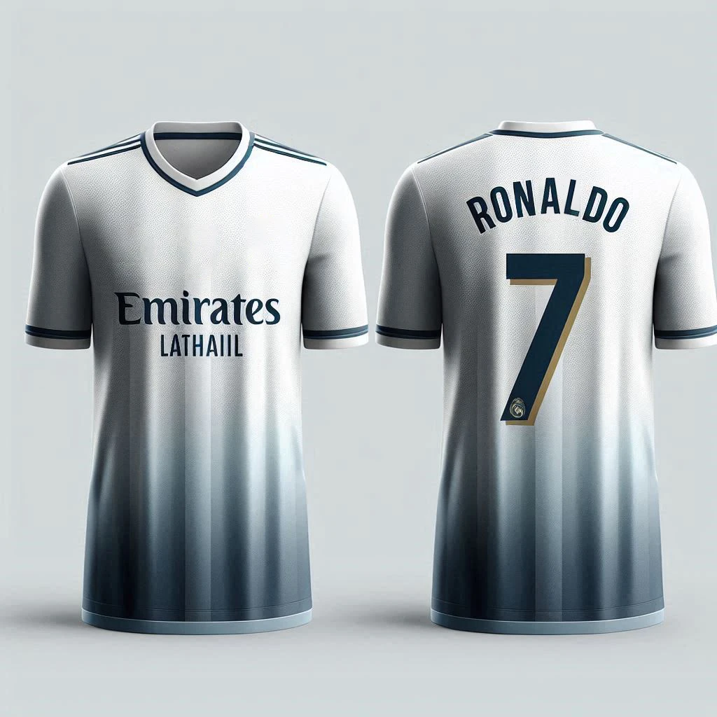 

2025 New AI Design Football Team Style Man's Soccer Jersey For Training And Game Breathable Quick-Drying Kid's Sports T-shirt