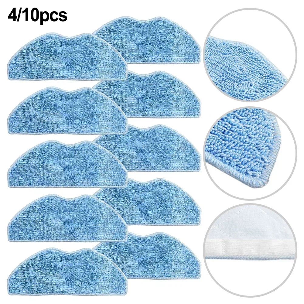 4/10pcs Mop Cloths For Tefal For X-Plorer Serie 75 S+ Robot Vacuum Cleaner Household Cleaning Replacement Accessories