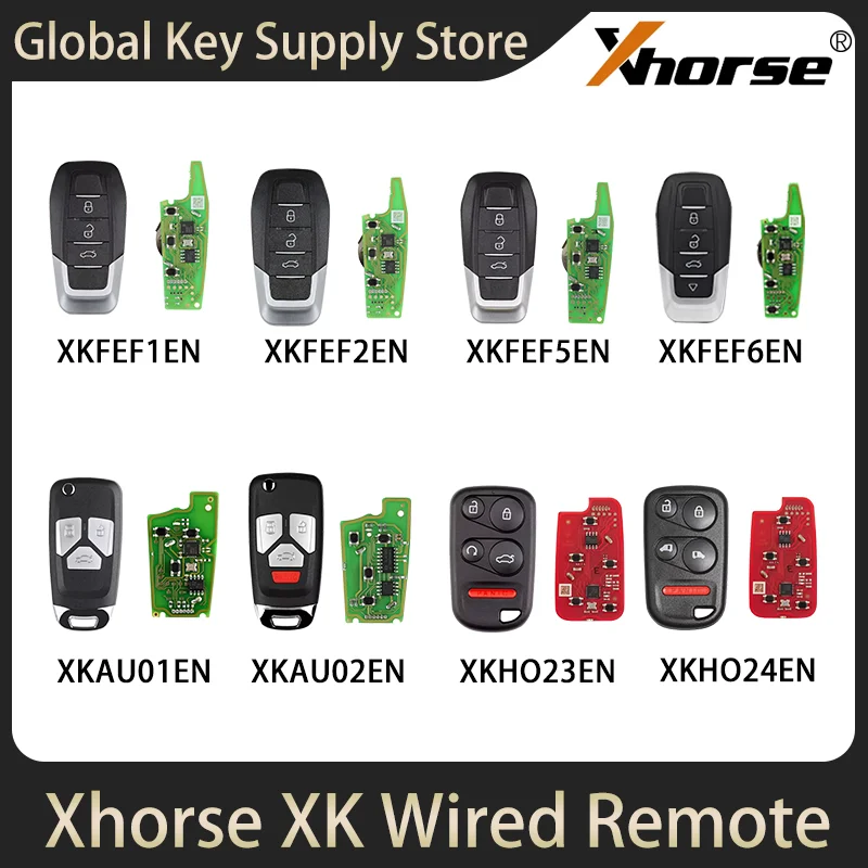 

Xhorse XK Wired Remote Key XKFEF1EN XKFEF2EN XKFEF5EN XKFEF6EN XKAU01EN XKAU02EN XKHO23EN XKHO24EN