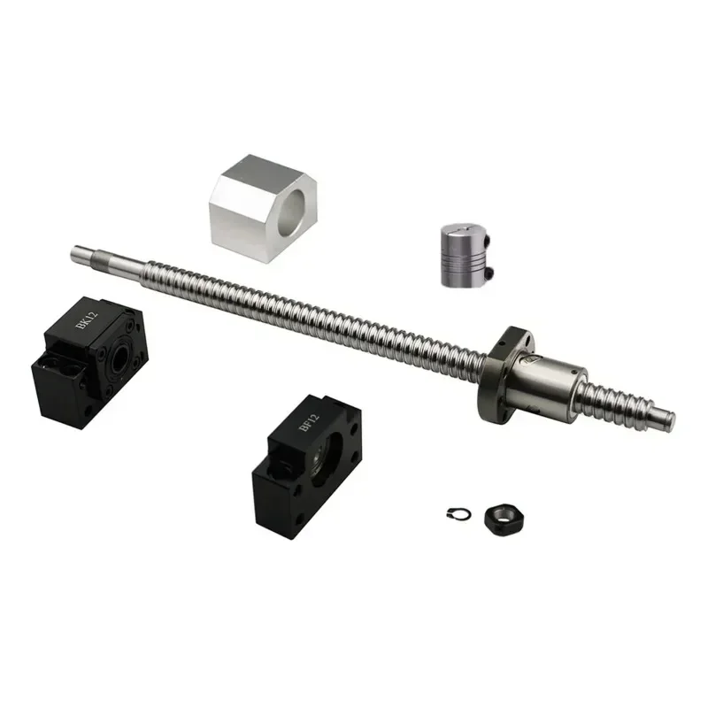 SFU1605 Ball Screw Kit | RM1605 C7 Machined + Nut + BK/BF12 Support + Coupler | CNC Upgrade Set