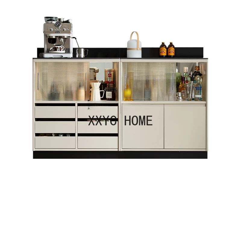 Module Combination Sideboard Cabinet Wall Stone Plate Countertop Home Kitchen Restaurant Tea Storage Locker furniture