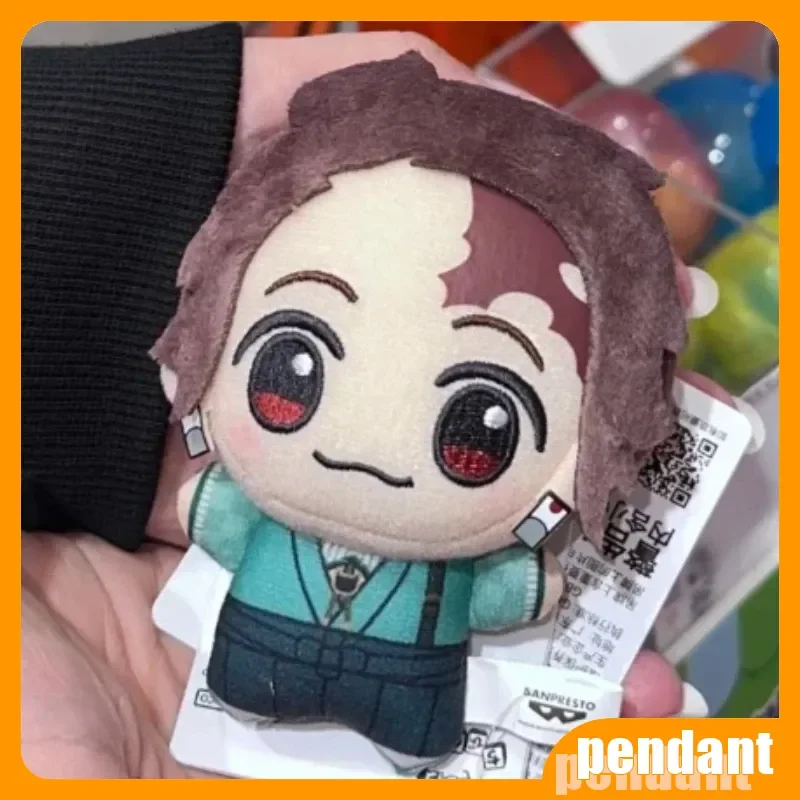 

11 см Spot Bandai натуральная убийца демонов плюшевые куклы Tanjiro Zenitsu Nezuko рюкзак орнамент украшения коллекция подарки на день рождения