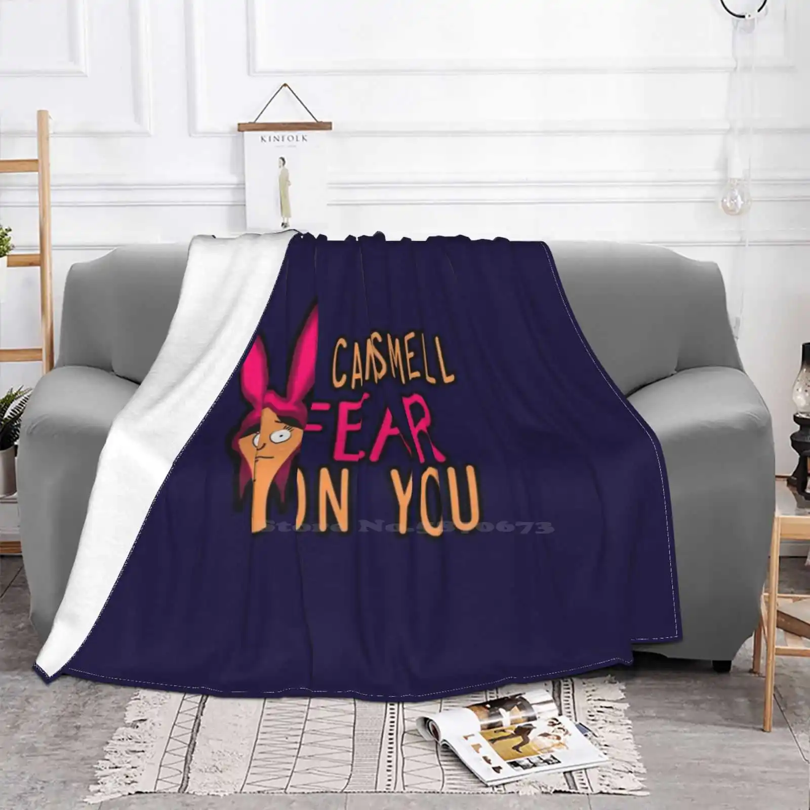 I Can Smell Fear On You New Arrival Fashion Leisure Warm Flannel Blanket Eyesasdaggers Hamburger Tub Food Shilling Funny Tina