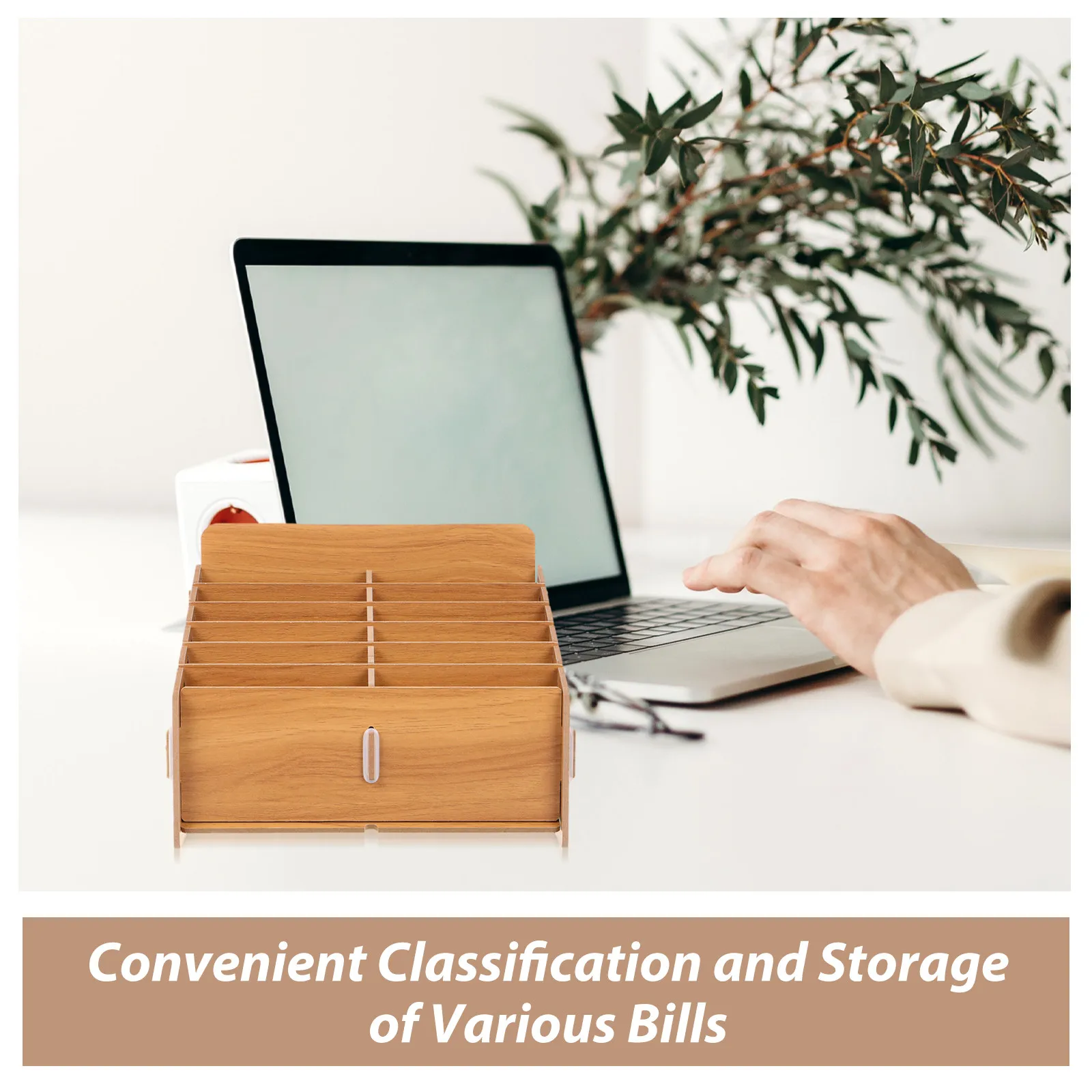 Ticket Box Slot Organizer Desktop Holder Multipurpose Storage Case Delivery Note Organizer Sundries Storage Box Home Office