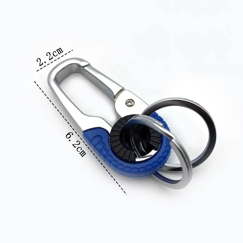 Creative Car Keychain Pendant Rotatable Carabiner Climbing Metal Key Buckle Carbine Key Ring Auto Car Accessories