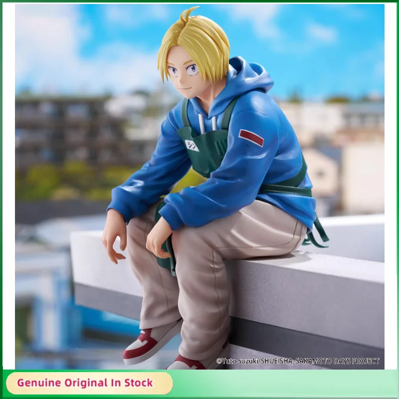 Original anime sakamoto dias shin asakura postura sentada figuras de ação ornamentos modelo hobbies colecionáveis