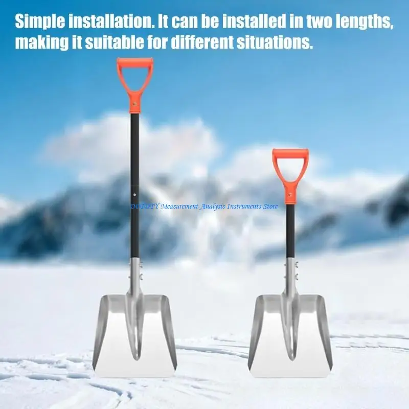 

367D Portable Aluminum Camping Shovel For Outdoor Activity Survival And Snow Clearing Long Handle Scooping Tool