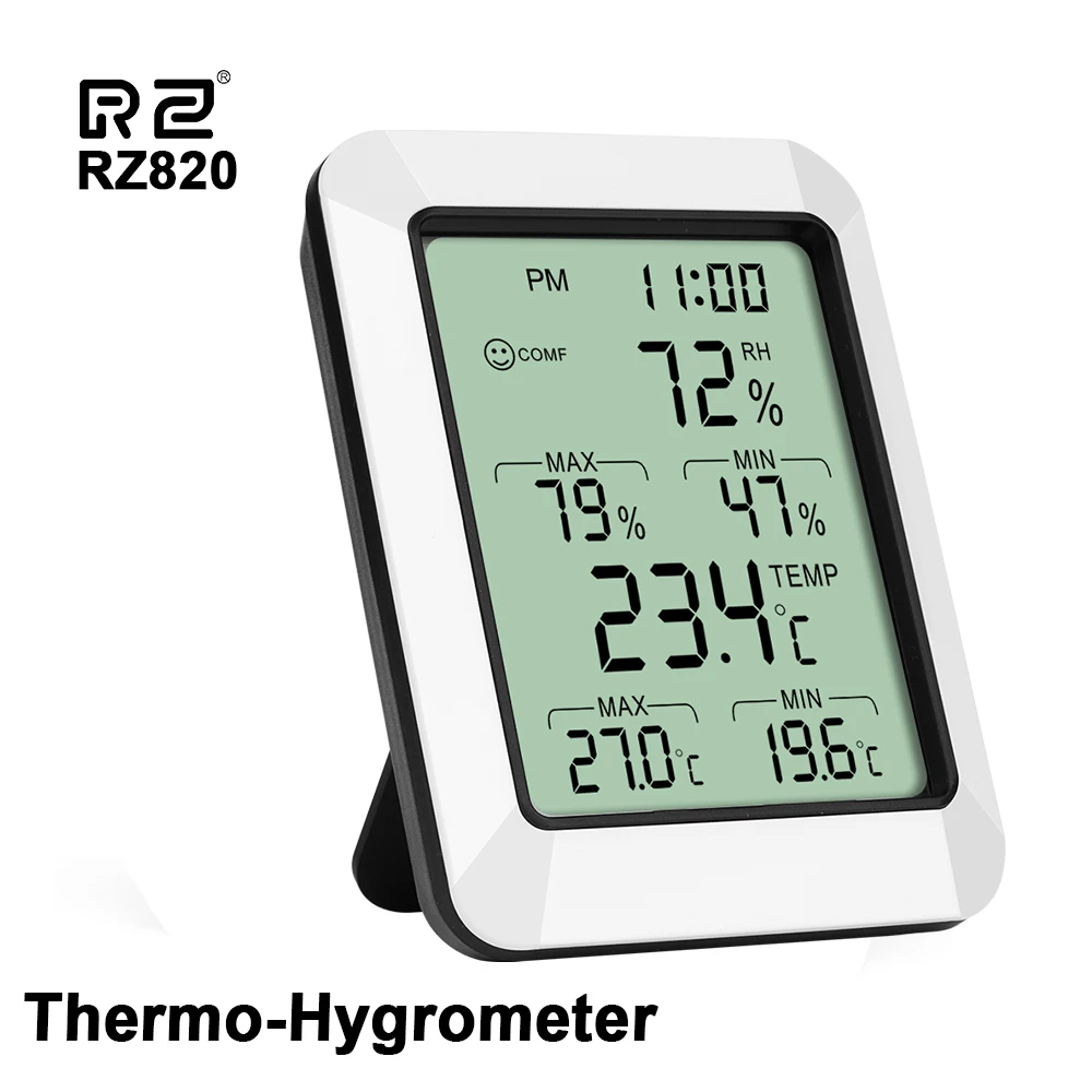 RZ Digital Thermometer hygrometer Room Indoor Temperature Sensor Humidity Meter Wireless Hygrometer