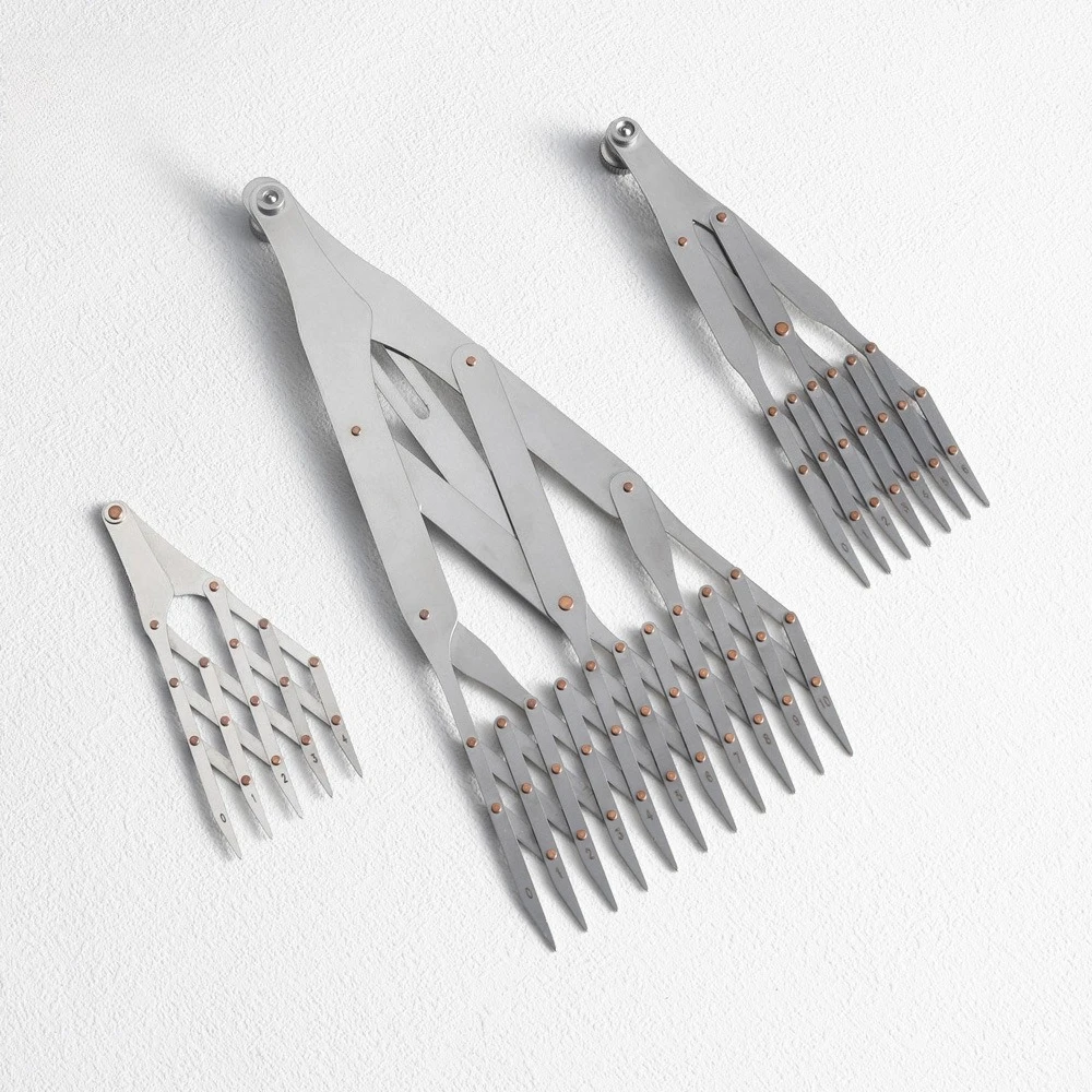Handmade Leather Quick Equidistant Ruler, Luggage Rivet Layout Ruler, Precise Marking, Evenly Distributed Positioning Artifact