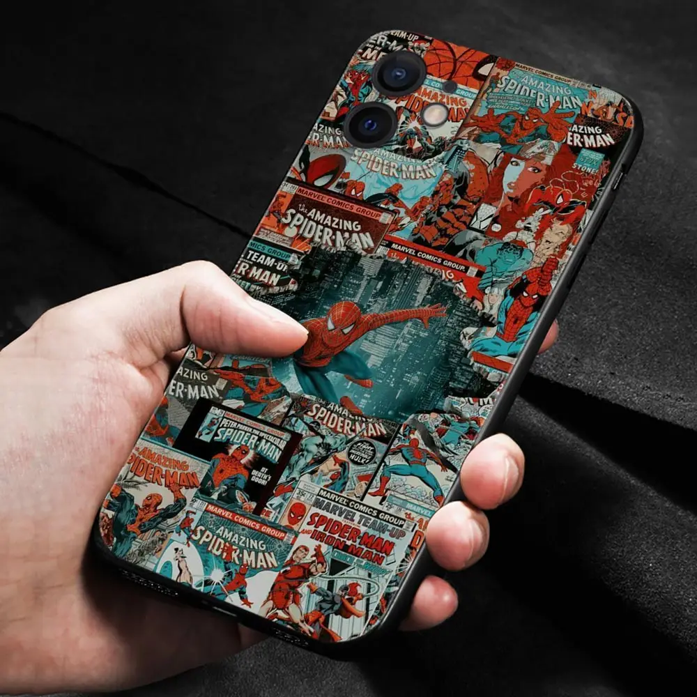 Marvel Spiderman 3 Tom Holland Peter Parker Comics For iPhone 15 14 13 12 11 Pro Max 13 12 Mini XS Max XR X 7 8 Plus Cover