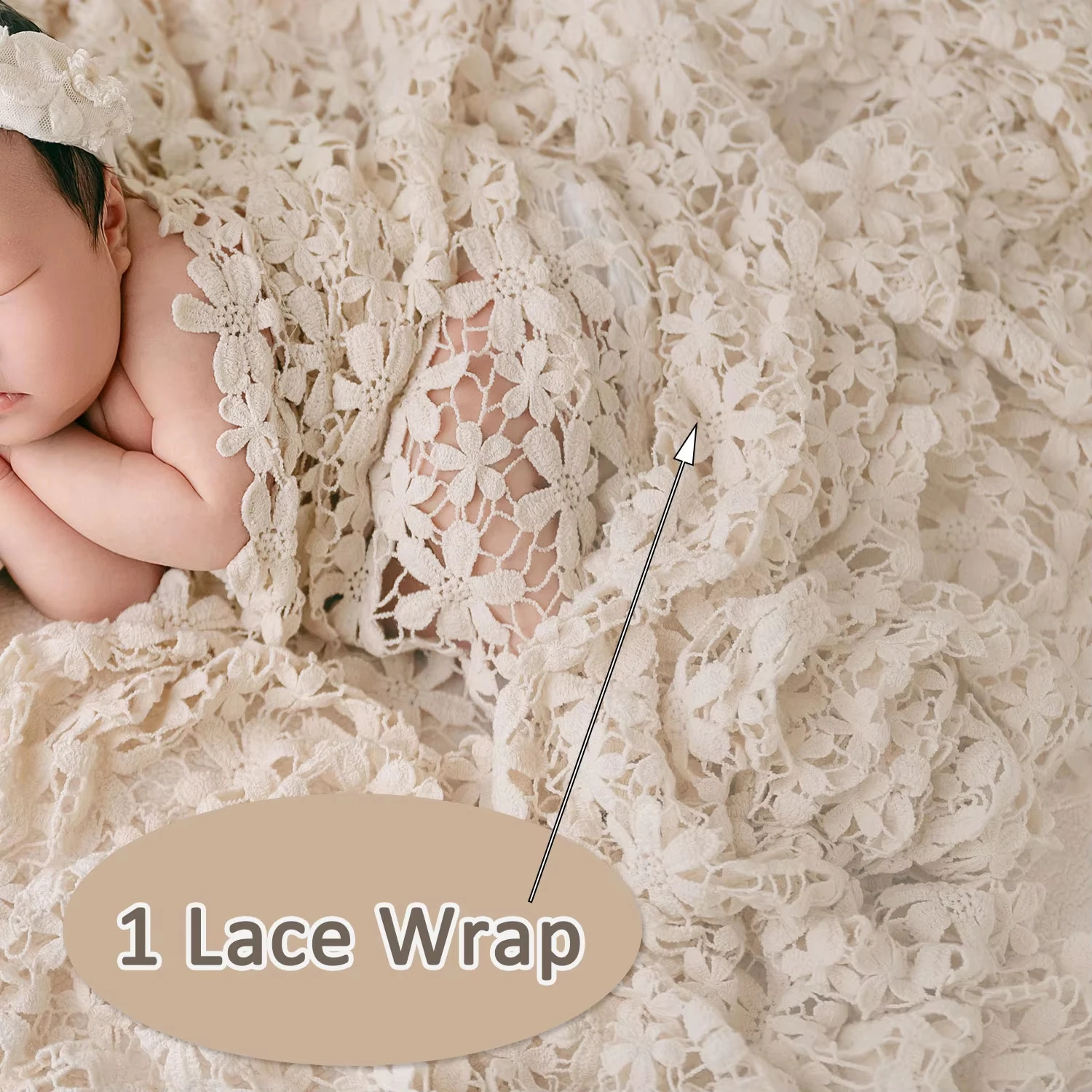 Pemotretan Bayi Perempuan Alat Peraga Fotografi Baru Lahir Aksesori Pose Foto Gaya Boho Fotografi untuk Studio Lab Bayi Baru Lahir