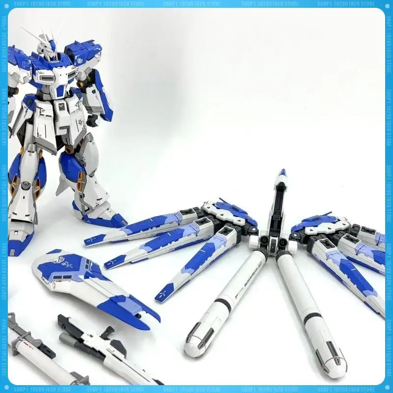 NOVO Modelo HN MG 1/100 RG Hi-V RX-93-V2 Versão Ampliada Kits de Montagem de Robôs Colecionáveis Anime Boneco de Ação Articulado Brinquedo de Coleção