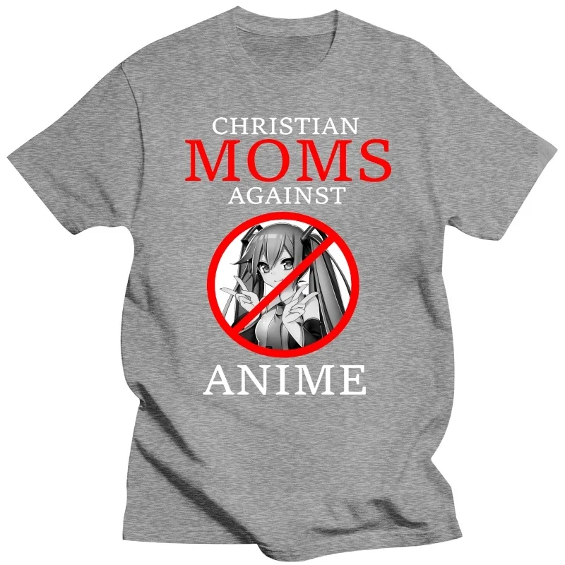 Christian Moms Against Anime Comfortabled Couple Tees Hip Hop T-Shirt Streetwear Unsiex Clothes New Cotton Tshirt