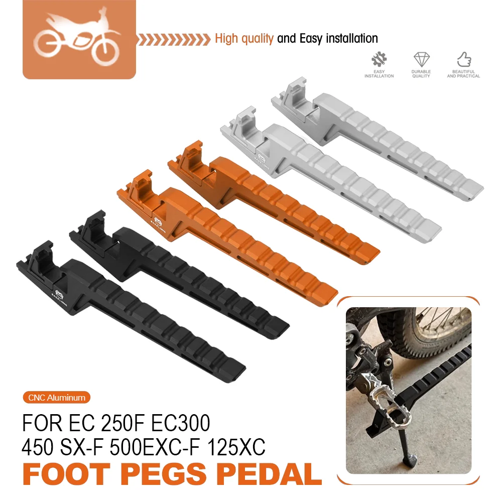 FOR KTM 200/250/300/350/400/450/500 XC-W Motocross Bike Accessories Passenger Footpegs Extension 150/200/250/300/525 XC 250 XCFW