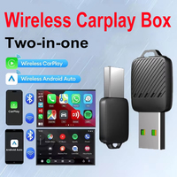 New Wireless Android Auto Adapter Wireless CarPlay Dongle 2in1 Car Intelligent Systems Smart Box For Car With Wired CarPlay