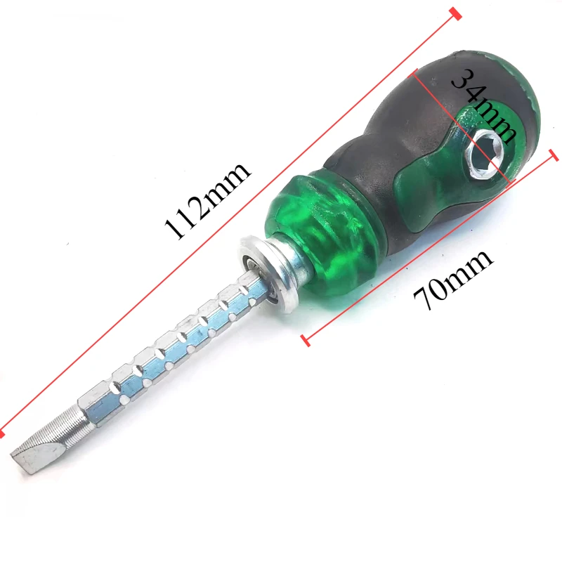 Short Distance Magnetic Screwdriver Cross And Slotted Screw Driver Set Mini Dual Purpose Scalable Screwdriver Hand Repair Tools