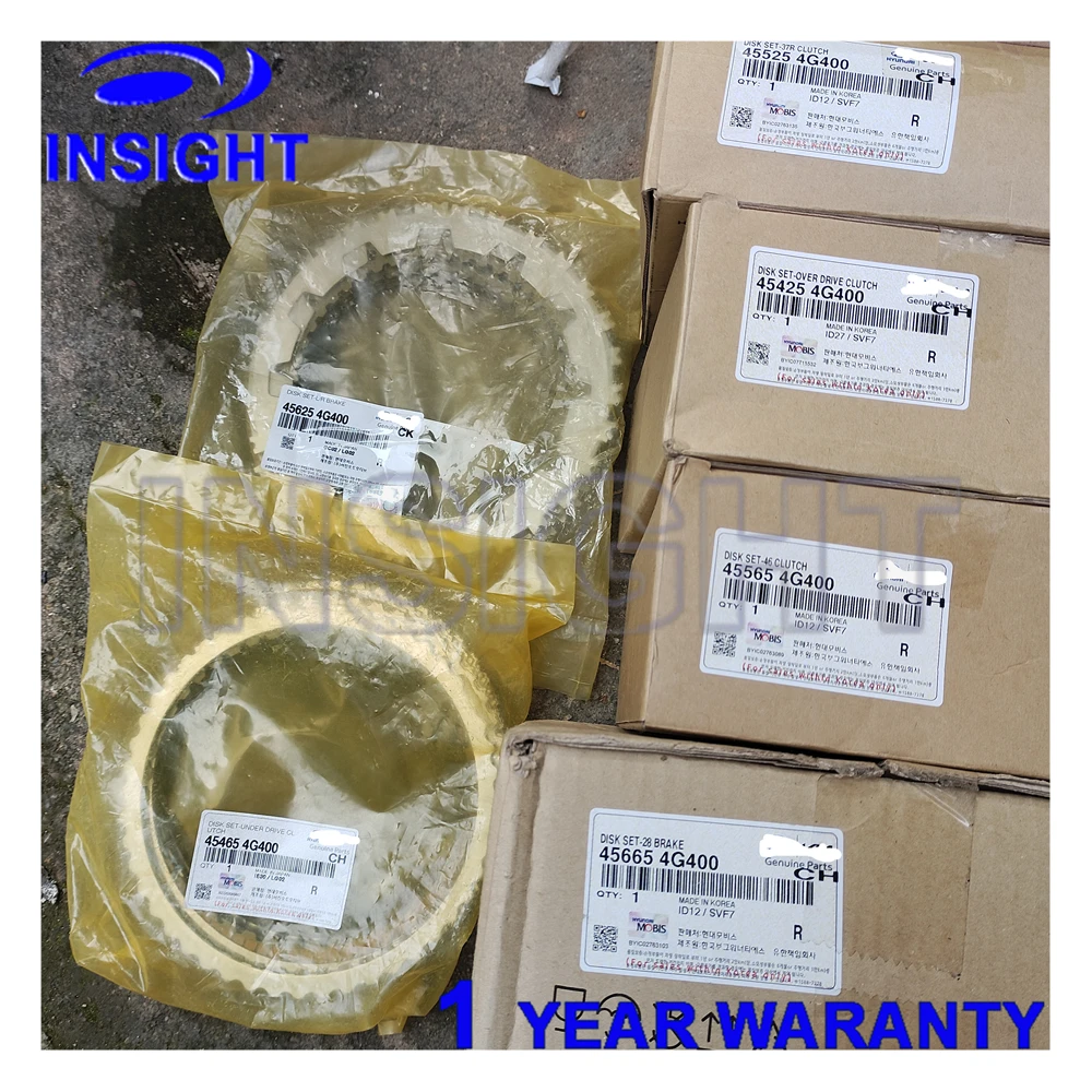 6PCS New 8 Speed Automatic Transmission A8LF1 A8LF2 A8MF1 Friction Liner Kits for Hyundai Kia Transmissions