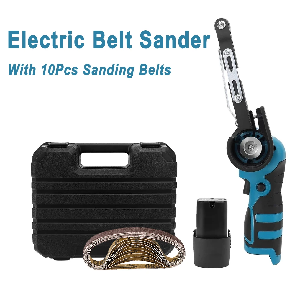 

Беспроводная мини-шлифовальная машина (ленточная) с литий-ионным аккумулятором, 16,8 В, с регулируемой скоростью, угловая шлифмашина, полировальная машина, с зарядным устройством