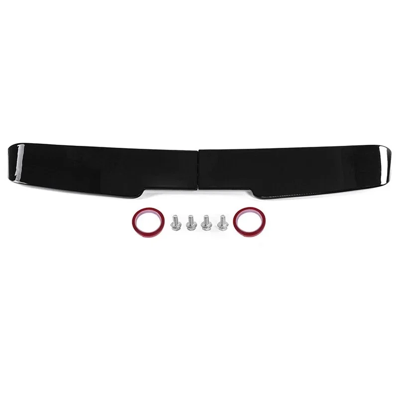 2PCS RV Rear Twin Barn Door Roof Spoiler Campervan Guard Protection Spoiler Glossy Black For Vw Transporter T5 T5.1 T6 T6.1