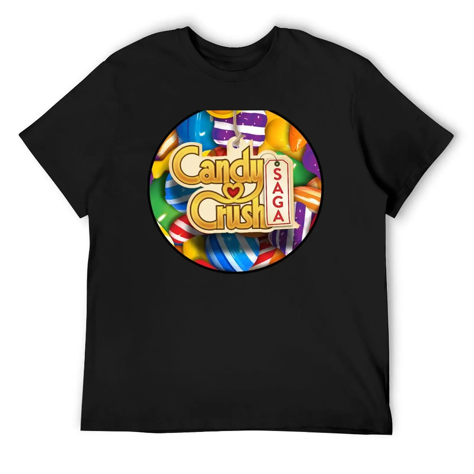 Camiseta con Logo de Candy Crush, ropa personalizada de anime para hombres