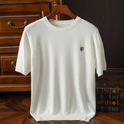Superfine Merino Wool Men T shirt Base Shirt Wicking Breathable Quick Dry Anti-Odor No-itch Male Short Sleeve Tee