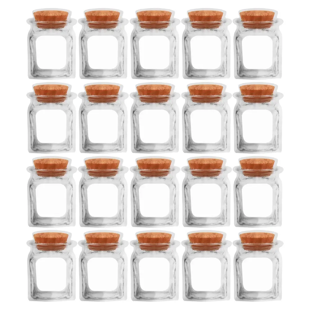 

50Pcs Mason Jar Bottle Cookie Bags Self-Sealing Snack Storage Pouches Reusable Baked Goods Packaging Gift Bags