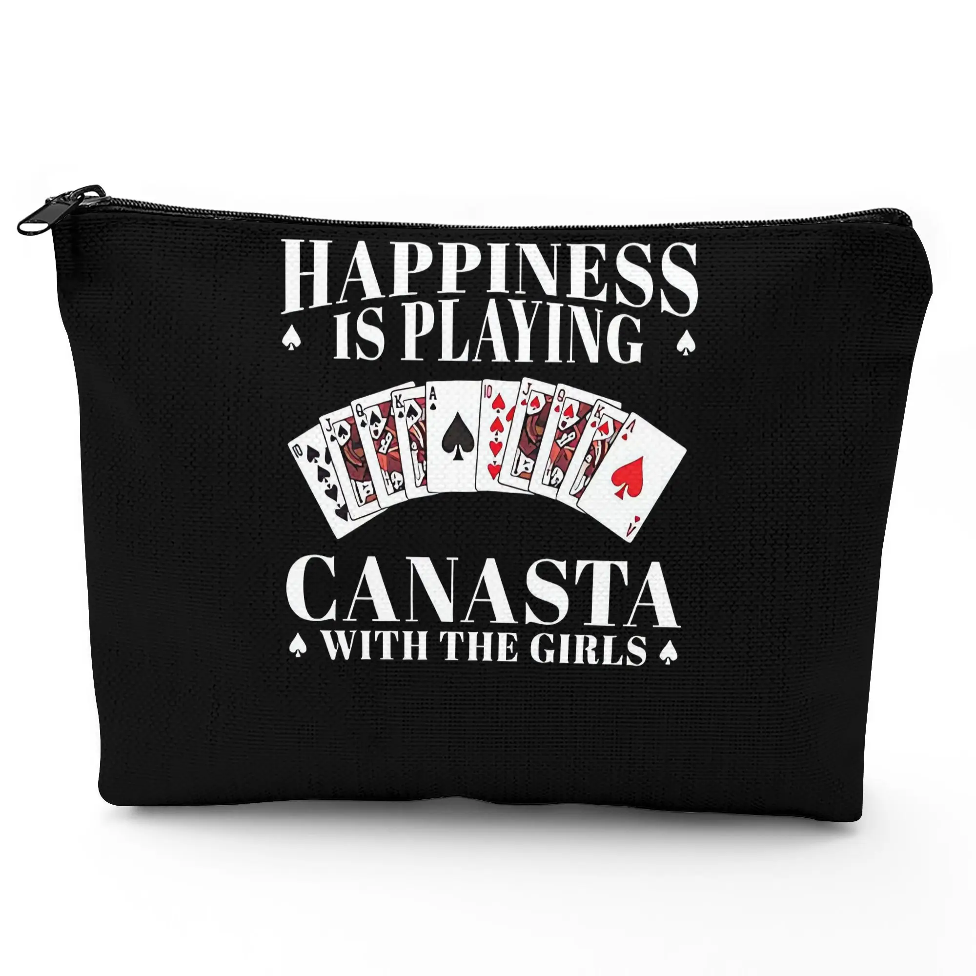 Aproveite a Diversão do Jogo Humorístico Canasta enquanto se diverte com a Bolsa de Maquiagem Perfeita para Acompanhar sua Carteira