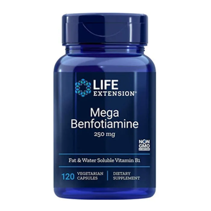 

mega Benfotiamine 250 mg Fat & Water Soluble Vitamin B1 120 capsules