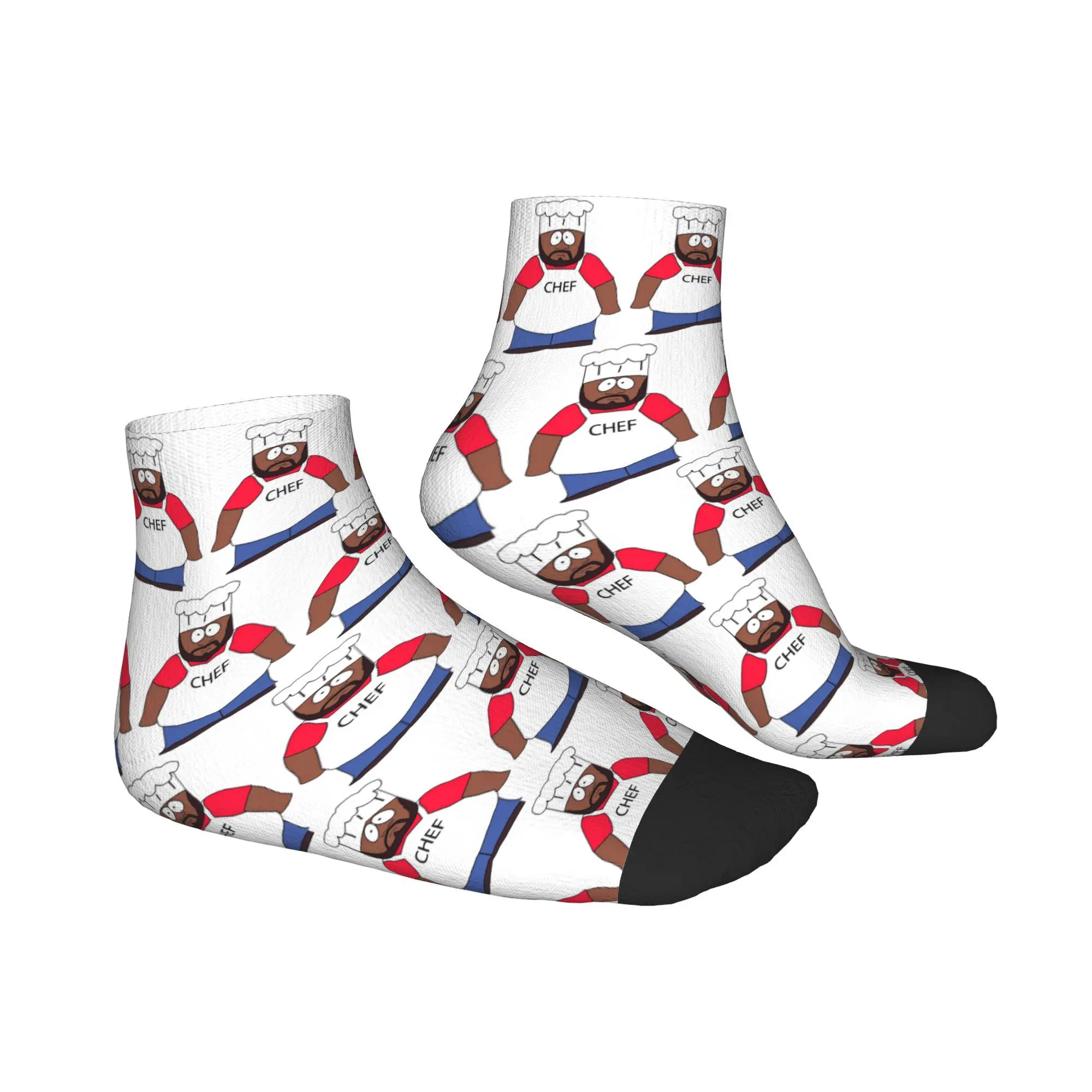 Calcetines de Chef Southpark para todas las estaciones, calcetines deportivos de tubo medio Harajuku de alta calidad, medias suaves de moda para hombres y mujeres, regalos