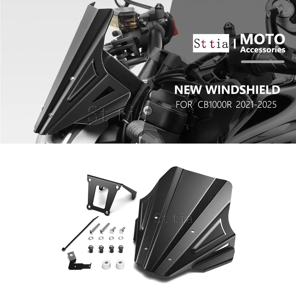 

2024 For Honda CB1000R Neo Sports Cafe CB 1000R Motorcycle CNC Windshield 2021-2025 Screen Visor Windscreen Flyscreen Deflector