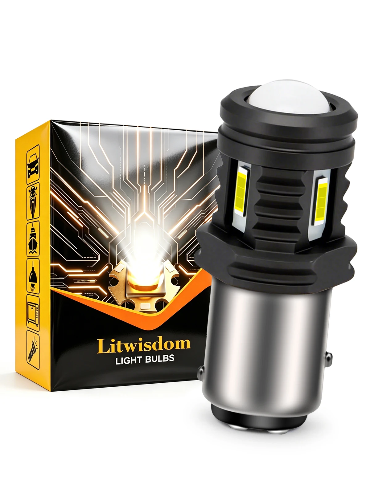 BAY15D 1157 LED Bulb 12V 24V Car Motorcycle Turn Signal Light White 1860SMD CANBUS High Low Beam for Reverse Lamp Tail Lights