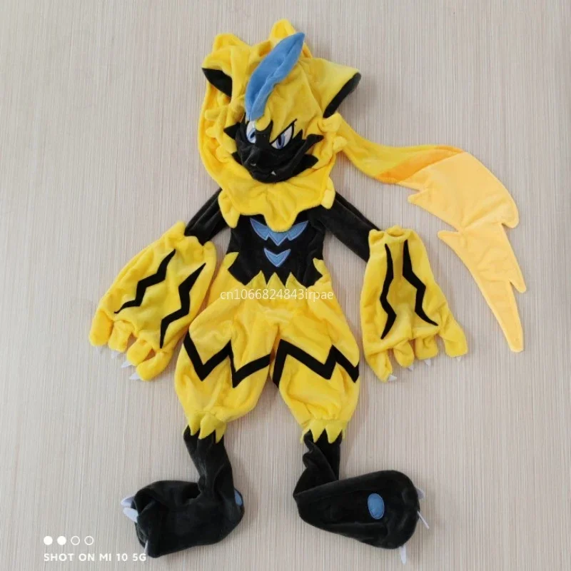 

190cm New Super big size Pokemon Zeraora skin plush toy set anime pocket plush toy pillow cartoon soft shell with zipper