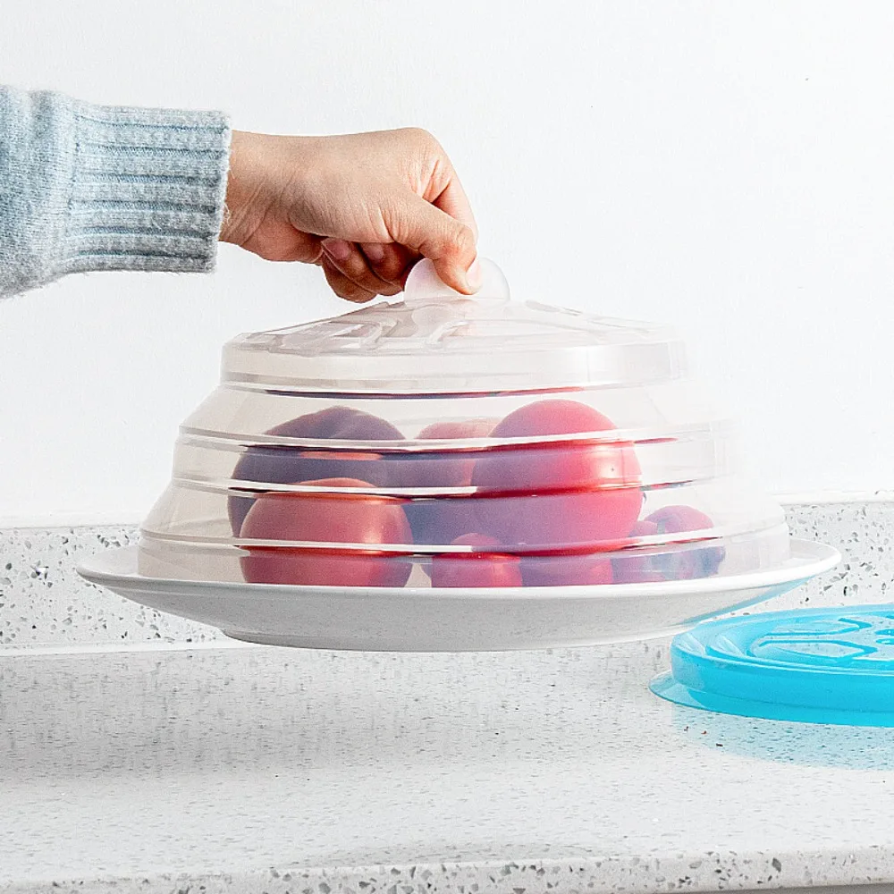 

Складная силиконовая крышка от брызг для микроволновой печи, предотвращающая перенос запаха, крышка от брызг, устойчивая к высоким температурам, защита от брызг