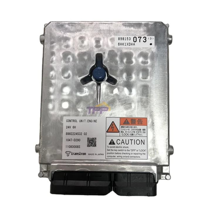 Excavator Spare Part Engine Controller Unit ECU 8982224532 1047-D290 For Hitachi 6HK Engine