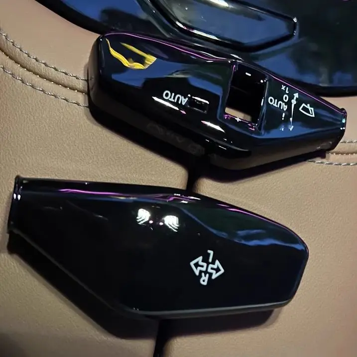 لسيارات BMW 5 Series G60 X2 2024 عجلة القيادة عمود التحول غطاء المصباح ممسحة مثبت السرعة التبديل قضيب الكسوة اكسسوارات السيارات