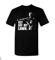 Get Off My Lawn Clint Eastwood T-Shirt 100% Cotton O-Neck Summer Short Sleeve Casual Mens T-shirt Size S-3XL