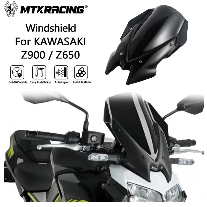 

Ветровое стекло MTKRACING для KAWASAKI Z900/Z650 2021-2024, ветровое стекло мотоцикла, ветровое стекло, визор, ветрозащитные дефлекторы