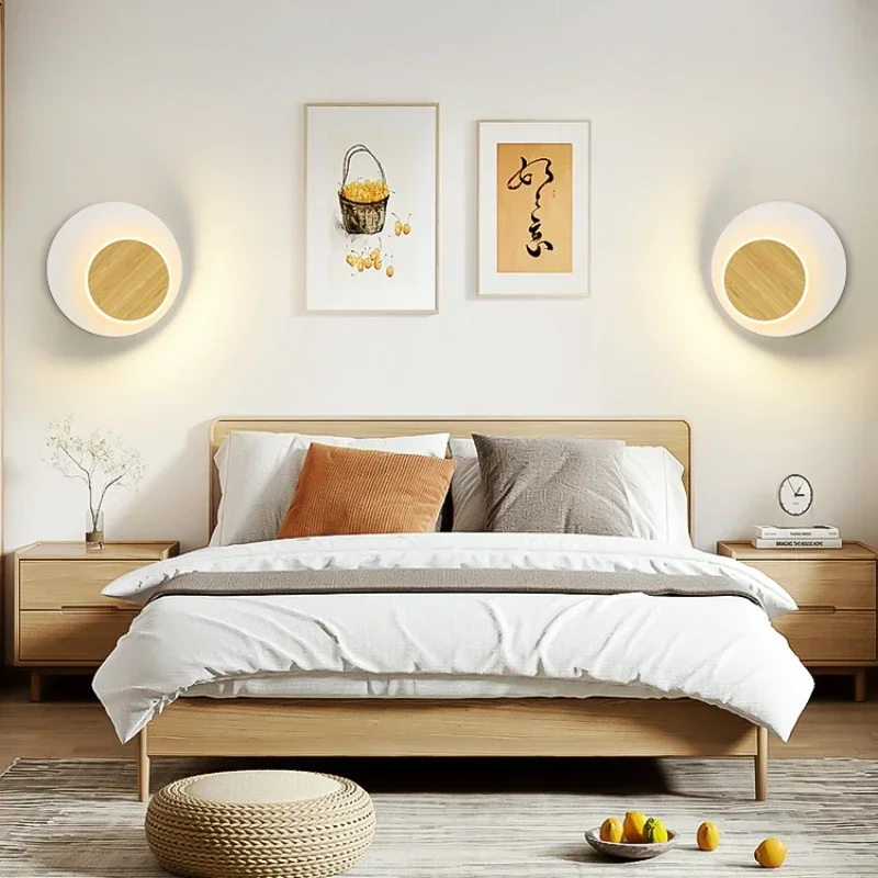 Applique Murale LED Rotative au Design Nordique Moderne, Luminaire Décoratif d'Nik, Idéal pour une Chambre à Coucher, une Salle à Manger, un Couloir, des Escaliers