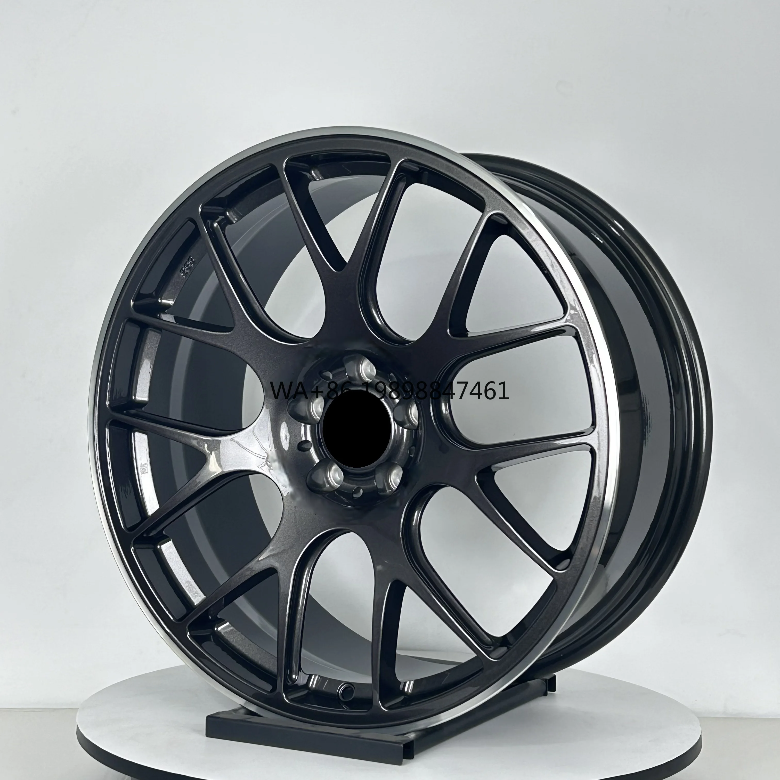 

Passenger Car Wheels 17 18 19 20 22 24 Inch Black Finish Custom Alloy Forged Wheels 5x114.3 5x120 5x120 for porsche audi