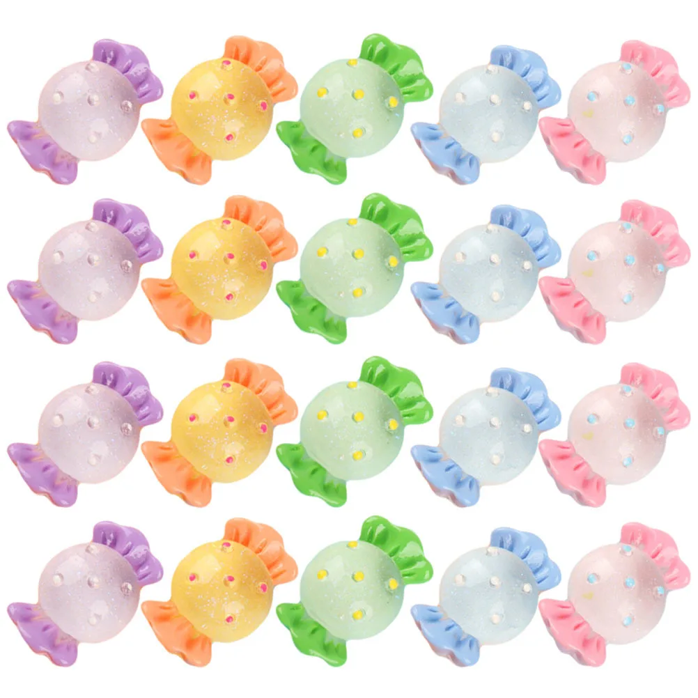20 قطعة من إكسسوارات الحلوى الراتنج مختلط الألوان حلوى صناعية نابضة بالحياة لمكتب فندق بار مقهى ديكورات منزلية للاستخدام #5