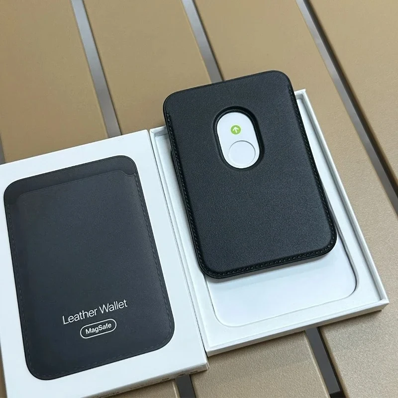 Offical Busine Sle Bla with Box Magsafe Leather Magnetic Card Holder Case for Original IPhone 17 16 15 14 13 ProMax Phone Wallet