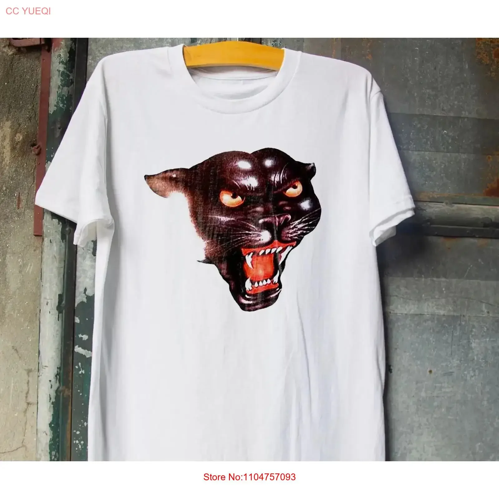 Camiseta Rowdy Roddy Piper Panther Branca S 5XL Vintage Lavada com Estampa Gráfica Respirável Streetwear Unissex Roupas de Designer Versátil