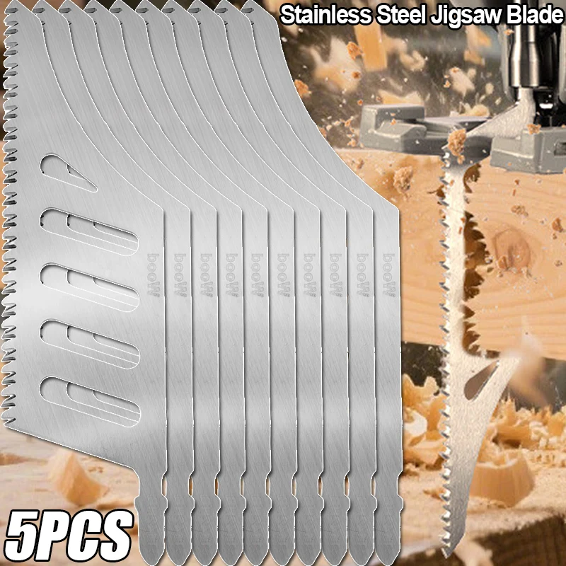 

Нержавеющая сталь T142HB Полотно для лобзика с Т-образным хвостовиком, заподлицо, сменные грубые зубцы, дерево, алюминий, плотные пространства, прецизионный режущий инструмент