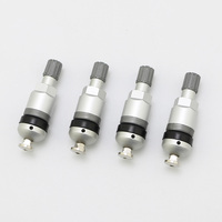4pcs TPMS Valve Universal Aluminum Tubeless Valve for Tire Pressure Monitor System Sensor for Audi Valve Stem Repair Kit for BMW