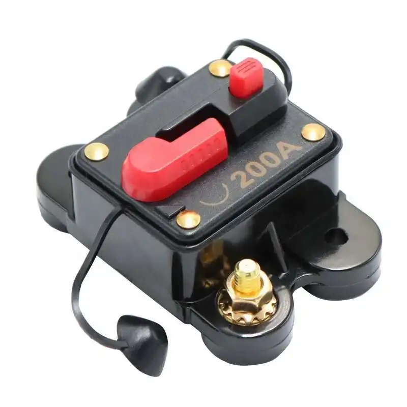 

12V-24V DC Audio Ine Fuse Block Overload Motor Protector 12 Volt For Car SUV Marine Circuit Breaker With Manual Reset